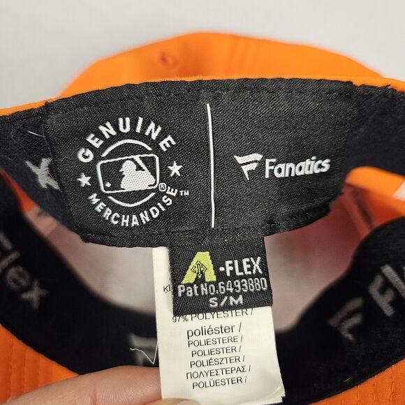 Fanatics Houston Astros MLB Orange Flex Fitted Hat Lightweight Embroidered S / M - Picture 12 of 15